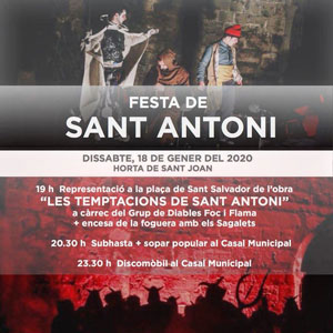 Festa de Sant Antoni - Horta de Sant Joan 2020 Festa de Sant Antoni - Horta de Sant Joan 2020