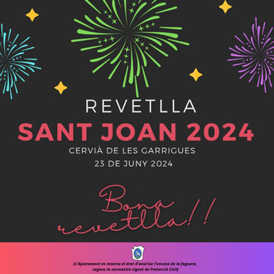 Revetlla de Sant Joan a Cervià de les Garrigues 2024 Revetlla de Sant Joan a Cervià de les Garrigues 2024