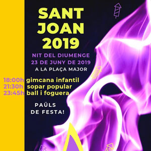 Revetlla de Sant Joan - Paüls 2019 Revetlla de Sant Joan - Paüls 2019