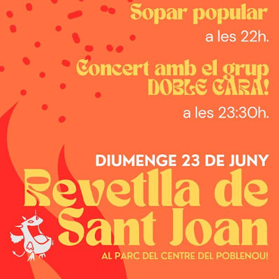 Revetlla de Sant Joan al Parc del Centre del Poblenou, Barcelona, 2024