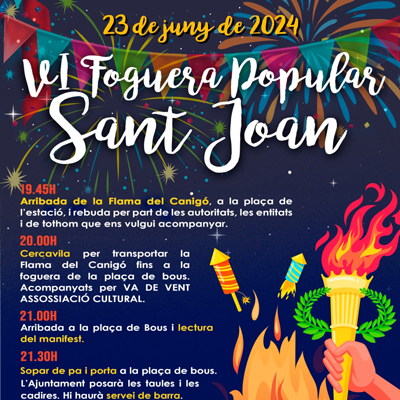 Revetlla de Sant Joan - Santa Bàrbara 2024 Revetlla de Sant Joan - Santa Bàrbara 2024