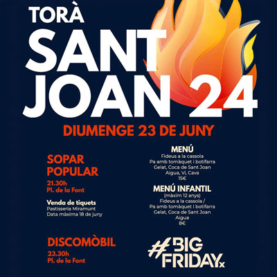 Revetlla de Sant Joan a Torà 2024 Revetlla de Sant Joan a Torà 2024