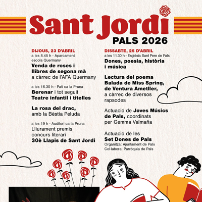 Sant Jordi - Pals 2026 Sant Jordi - Pals 2026