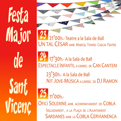 Festa Major de Sant Vicenç - Cabanes 2026