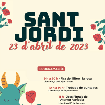 Diada de Sant Jordi a Sant Sadurní d'Anoia Diada de Sant Jordi a Sant Sadurní d'Anoia