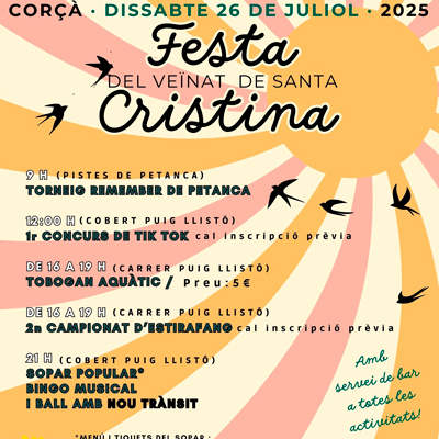 Festa de Santa Cristina - Corçà 2025