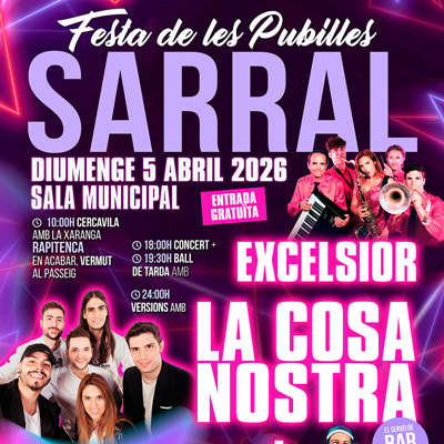 Festa de les Pubilles al Sarral, 2026