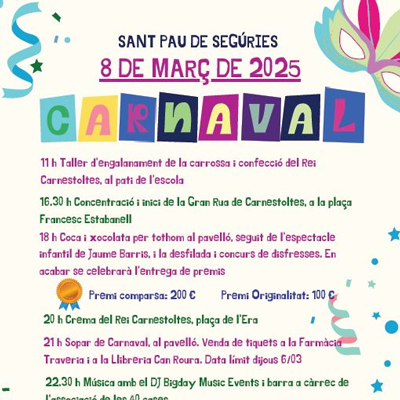 Carnestoltes a Sant Pau de Segúries, 2025