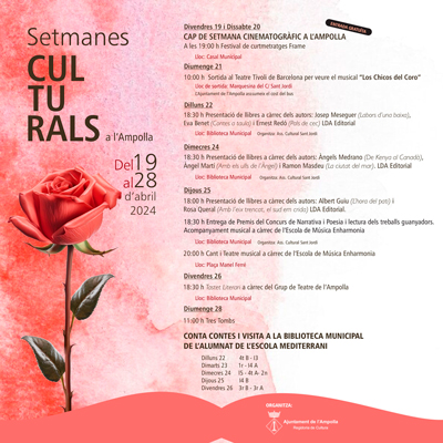 Setmanes Culturals - l’Ampolla 2024 Setmanes Culturals - l’Ampolla 2024