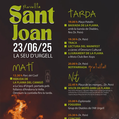 Revetlla de Sant Joan a la Seu d'Urgell, 2025