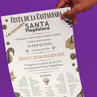 Festa de la Castanyada al barri de Santa Magdalena, 2023 Festa de la Castanyada al barri de Santa Magdalena, 2023