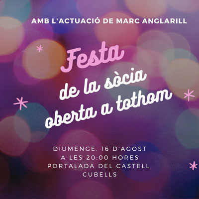 Festa de la sòcia, Cubells, 2020