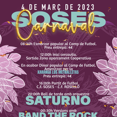 Carnaval de Soses, 2023