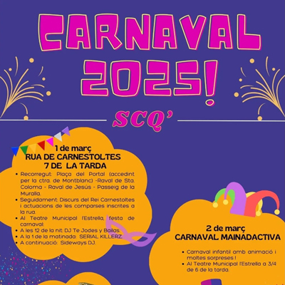 Carnaval de Santa Coloma de Queralt, 2025 Carnaval de Santa Coloma de Queralt, 2025