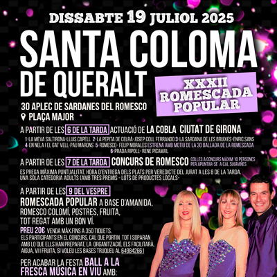 Romescada popular a Santa Coloma de Queralt, 2025 Romescada popular a Santa Coloma de Queralt, 2025