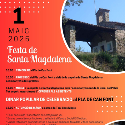 Aplec de Santa Magdalena de Sant Jaume de Llierca, 2025 Aplec de Santa Magdalena de Sant Jaume de Llierca, 2025