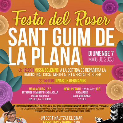 Festa del Roser de Sant Guim de la Plana, 2023