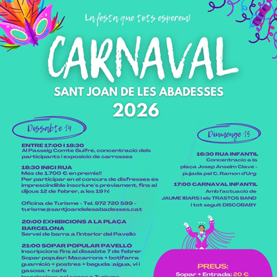 Carnaval de Sant Joan de les Abadesses, 2026 Carnaval de Sant Joan de les Abadesses, 2026
