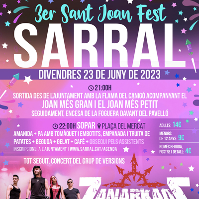 3r Sant Joan Fest al Sarral, 2023 3r Sant Joan Fest al Sarral, 2023