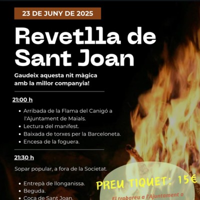 Revetlla de Sant Joan a Maials, 2025
