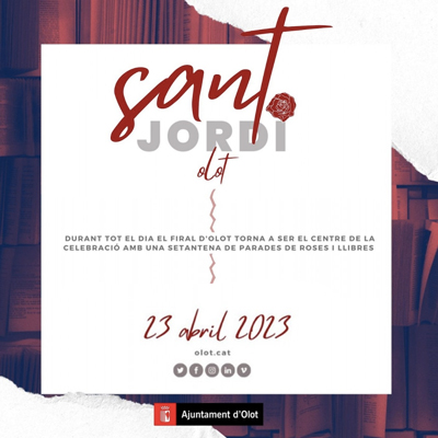 Diada de Sant Jordi a Olot, 2023 Diada de Sant Jordi a Olot, 2023