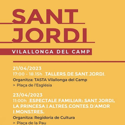 Sant Jordi a Vilallonga del Camp, 2023 Sant Jordi a Vilallonga del Camp, 2023
