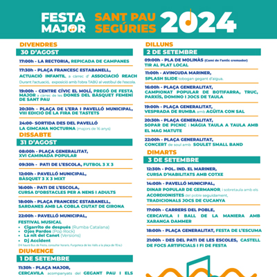 Festa Major de Sant Pau de Segúries, 2024 Festa Major de Sant Pau de Segúries, 2024