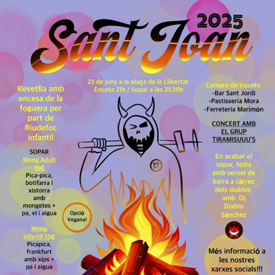 Revetlla de Sant Joan a Sant Pere de Riudebitlles, 2025