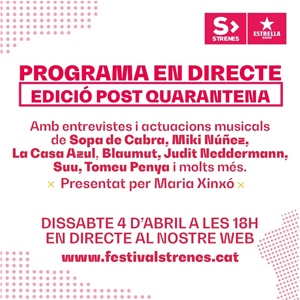 Progama en streaming per la presentació del Festival Strenes, 2020