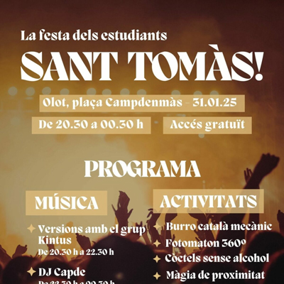 Sant Tomàs, la festa dels estudiants, Olot, 2025