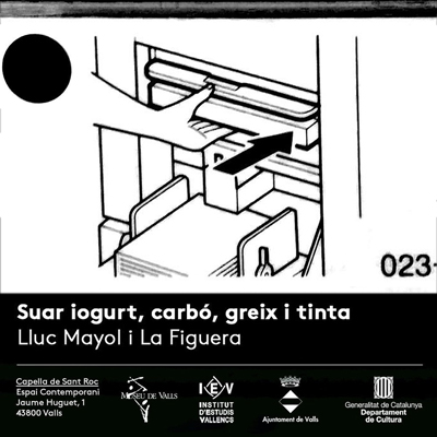 Exposició 'Suar iogurt, carbó, greix i tinta' de Lluc Mayol i La Figuera Benimaclet Exposició 'Suar iogurt, carbó, greix i tinta' de Lluc Mayol i La Figuera Benimaclet