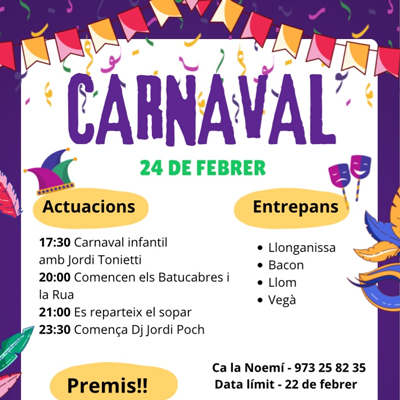 Carnaval a Sudanell, 2024 Carnaval a Sudanell, 2024