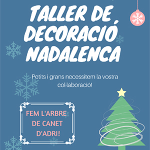 Taller de decoració nadalenca a Canet d'Adri, 2019