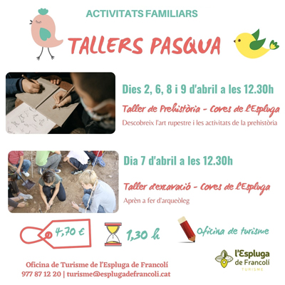 Tallers familiars a les Coves de l'Espluga, L'Espluga de Francolí, 2023 Tallers familiars a les Coves de l'Espluga, L'Espluga de Francolí, 2023