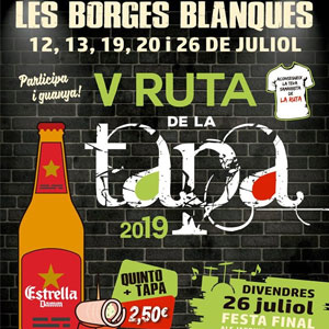 V Ruta de la Tapa de Les Borges Blanques, 2019 V Ruta de la Tapa de Les Borges Blanques, 2019