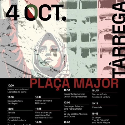 Jornada solidària: Una hora per Palestina, Tàrrega, 2025