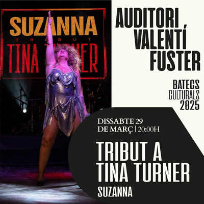 Concert de Suzanna, tribut a Tina Turner, Auditori Valentí Fuster, Cardona, 2025