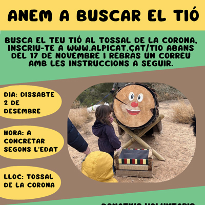 Anem a buscar el Tió, al Tossal de la Corona, Alpicat, 2023