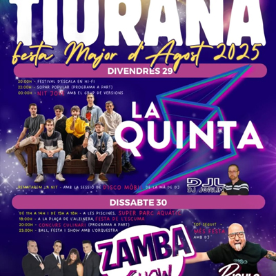 Festa Major de Tiurana, 2025