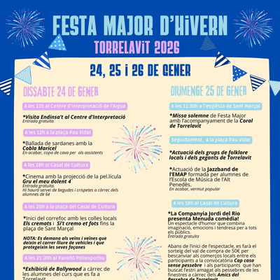 Festa Major d'hivern de Torrelavit, 2026 Festa Major d'hivern de Torrelavit, 2026