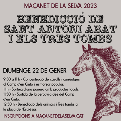 Sant Antoni Abat i Tres Tombs a Maçanet de la Selva, 2023 Sant Antoni Abat i Tres Tombs a Maçanet de la Selva, 2023