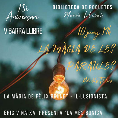 V Barra Llibre - Biblioteca de Roquetes 2022 V Barra Llibre - Biblioteca de Roquetes 2022