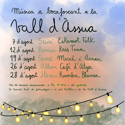 Música a Bocafoscant, Vall d'Àssua, Seurí, Bernui, Sorre, Altron, Lessui, Pallars Sobirà, 2025