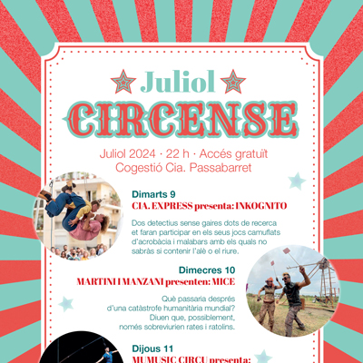Juliol Circense a Valls, 2024