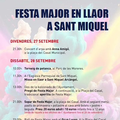 Festa Major de Sant Miquel a Vespella de Gaià, 2024 Festa Major de Sant Miquel a Vespella de Gaià, 2024