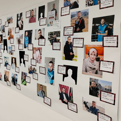 Exposició 'Veus Silenciades' del Grup de Periodisme per la Pau del Col·legi de Periodistes de Catalunya, 2025 Exposició 'Veus Silenciades' del Grup de Periodisme per la Pau del Col·legi de Periodistes de Catalunya, 2025