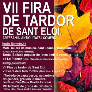 VII Fira de Tardor de Sant Eloi - Tortosa 2019 VII Fira de Tardor de Sant Eloi - Tortosa 2019