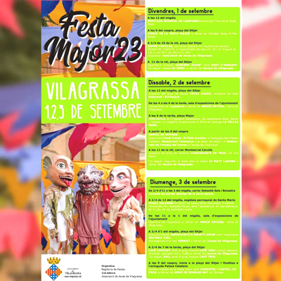 Festa Major de Vilagrassa, 2023