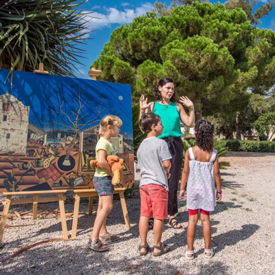 Visita familiar a Mas Miró