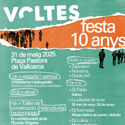 Festa 10 anys de Voltes, Voltes Coop, Barcelona, 2025